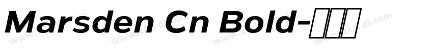 Marsden Cn Bold字体转换